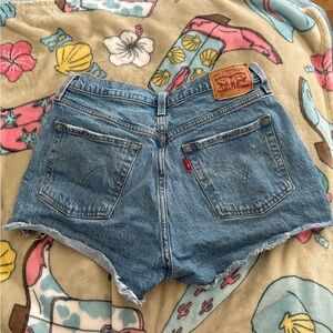 Levi's Women's 501 high rise denim shorts